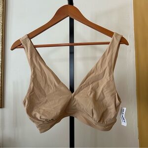 Old Navy No Show Bralette Beige Tan Nude Seamless Bra NWT Size XL